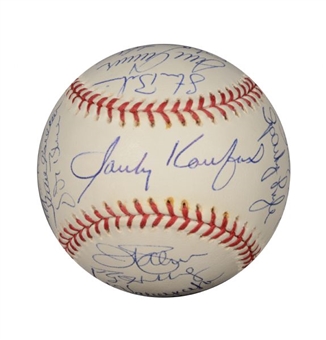 Cy Young Award Winners Multi-Signed Baseball (24 Signatures) - Koufax - Halladay - Seaver